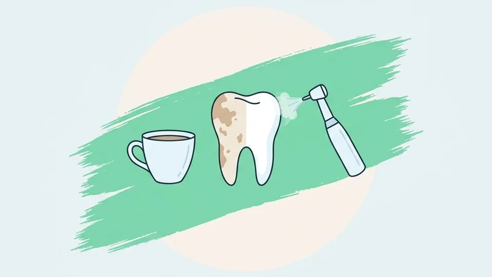 Illustrazione: rimozione macchie dentali